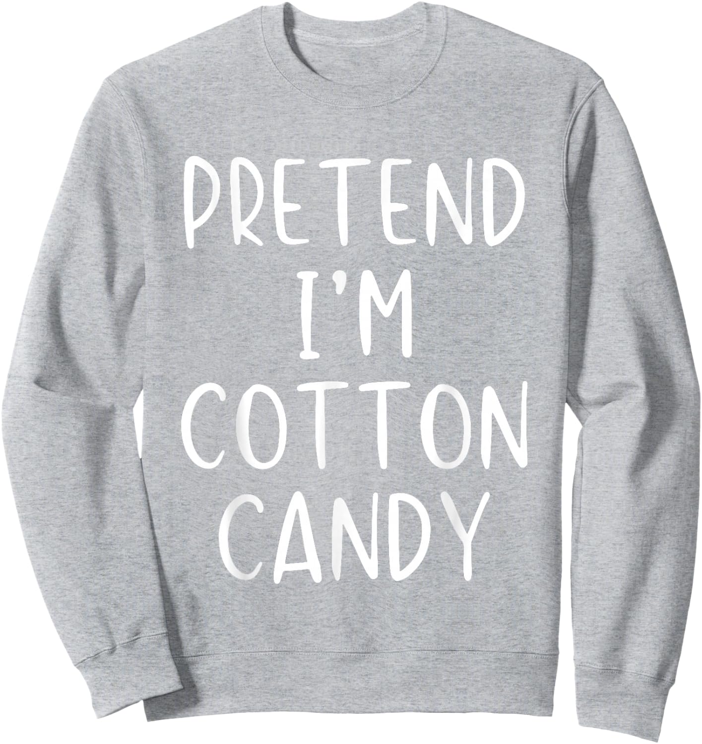 Pretend I'm A Cotton Candy Costume Halloween Simple Kid Sweatshirt - Sweatshirt | Ash