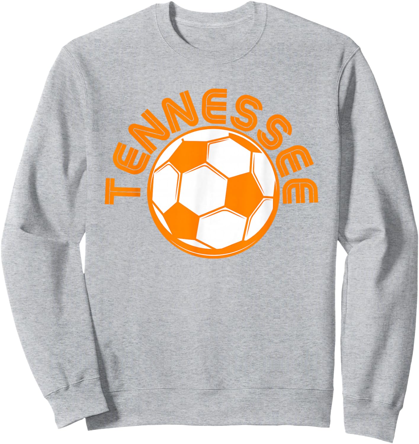 Retro Tennessee TN Orange Vintage Soccer Sweatshirt - Sweatshirt | Ash