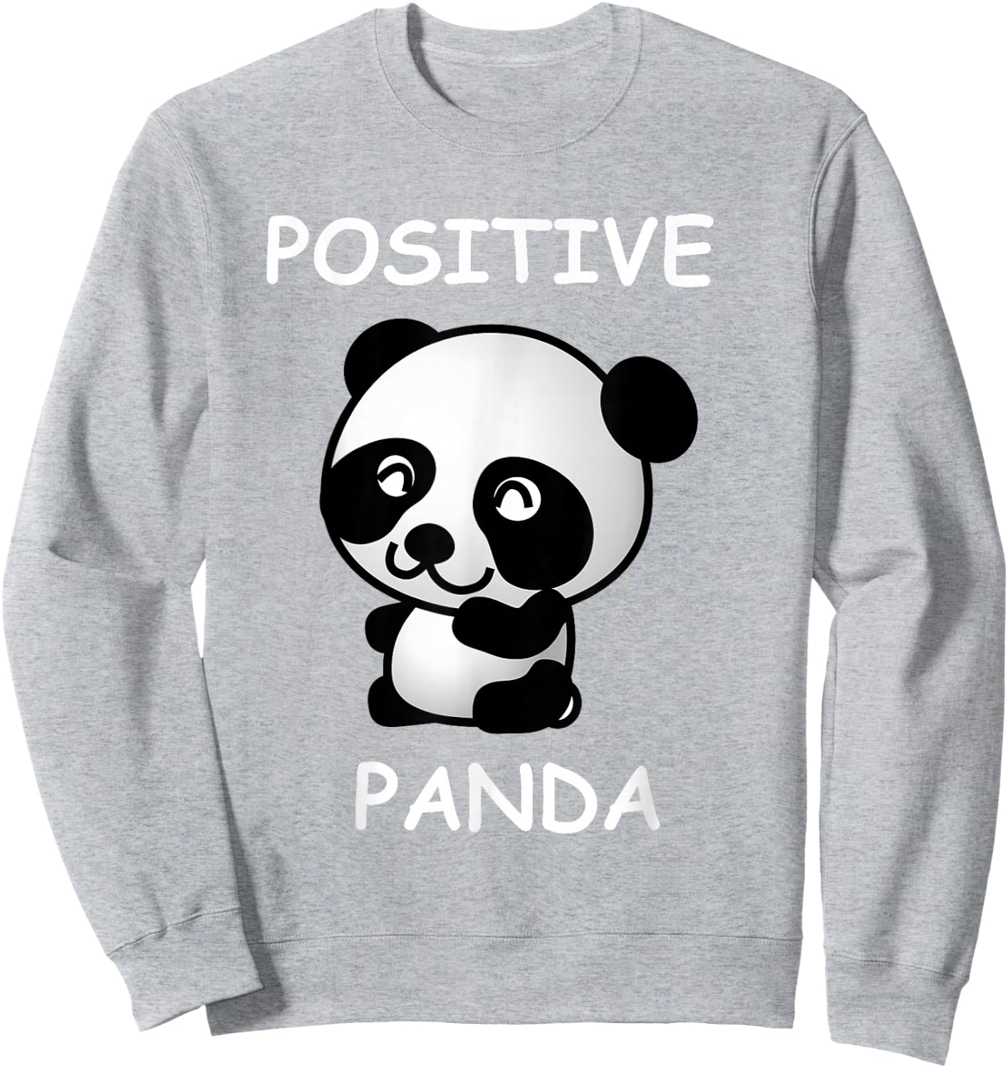 Cute Panda Bear for Positive Kids Sweatshirt - Sweatshirt | Ash