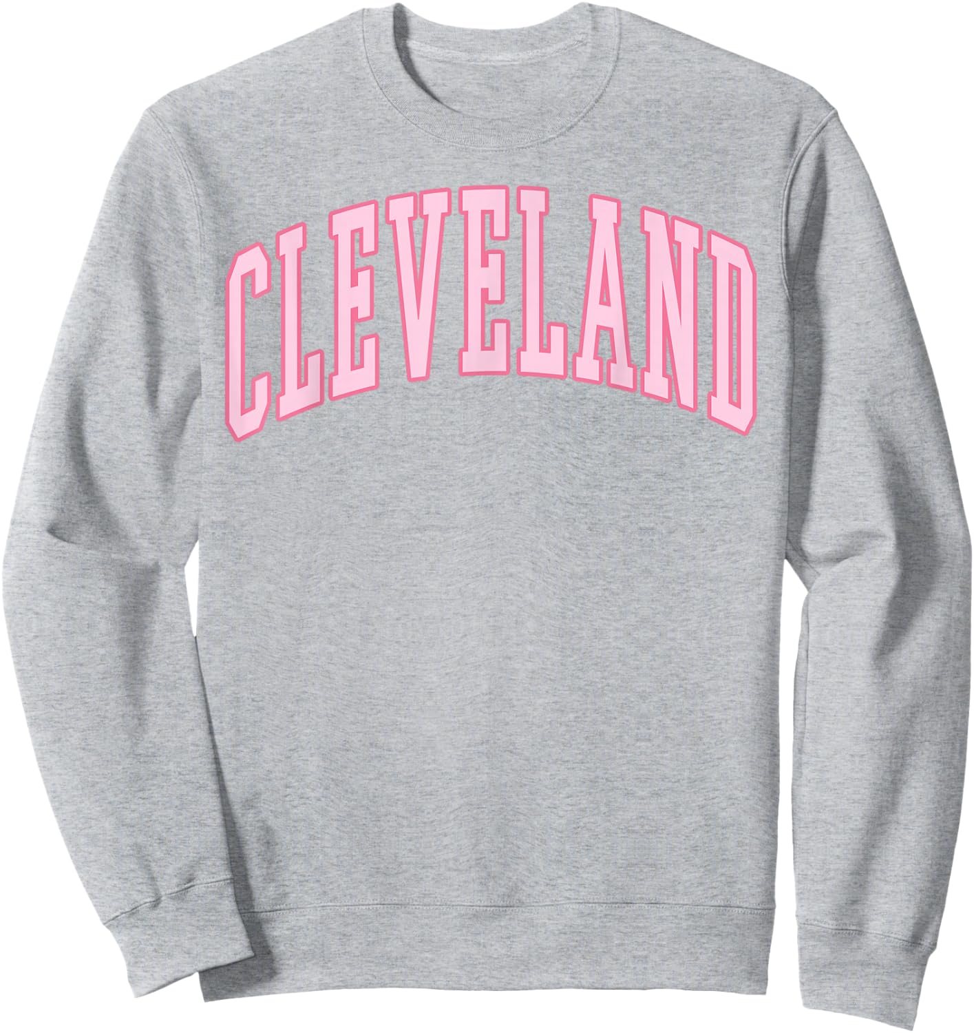 Cleveland Vintage Preppy Varsity Pink Sports Sweatshirt - Sweatshirt | Ash