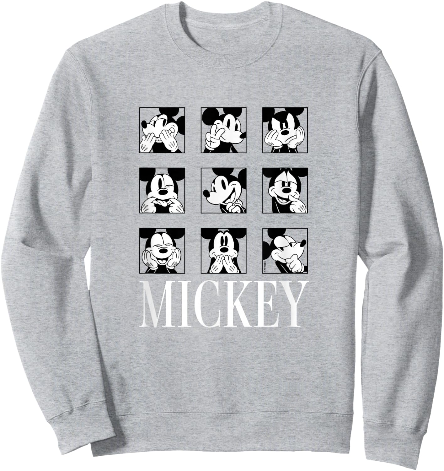 Mickey Mouse - Mickey Expression Sweatshirt - Sweatshirt | Ash