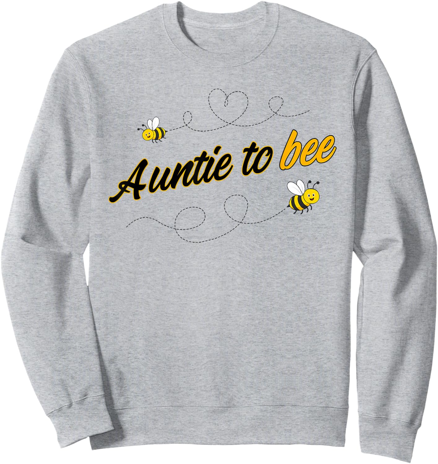 Auntie to Bee Gender Reveal Pregnancy Announcement Sweatshirt - Sweatshirt | Ash