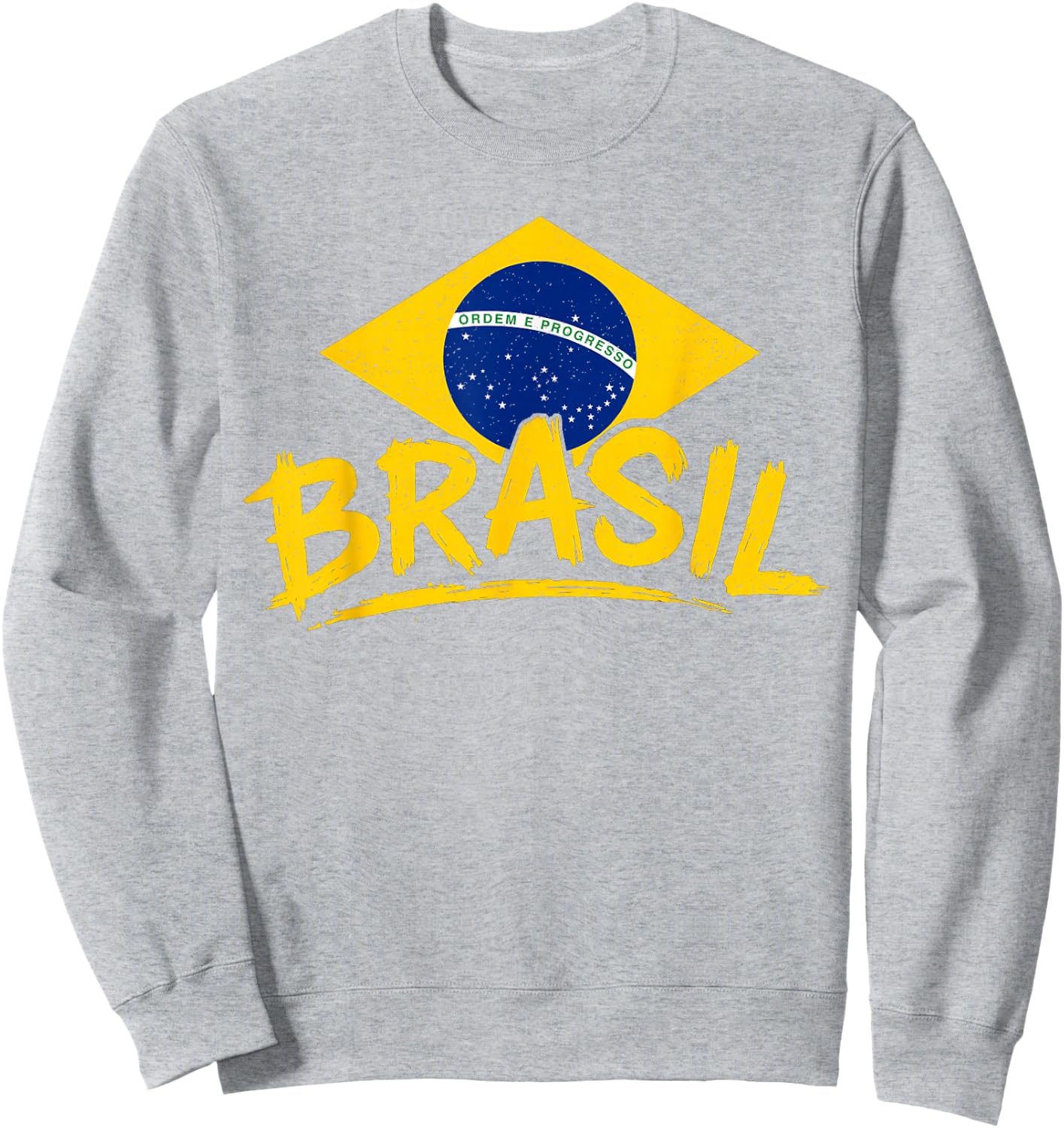 Brasil Flag Symbol Brazilian Pride Sweatshirt - Sweatshirt | Ash