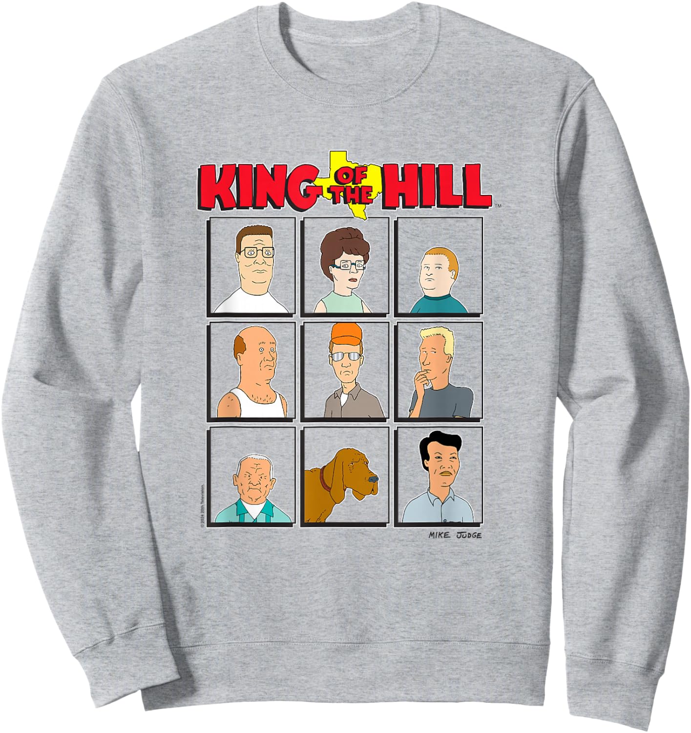 King Of The Hill Cast of Characters The Neighbor Bunch Sweatshirt - Sweatshirt | Ash