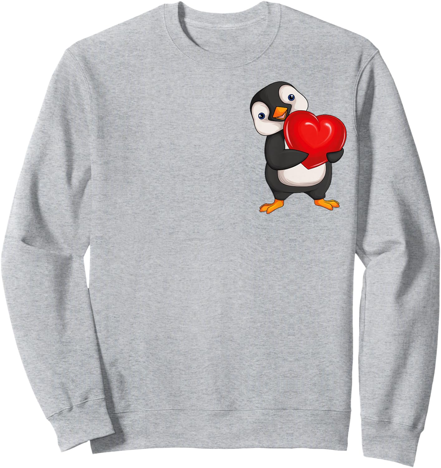 Penguin Women's Girls Children Penguin Sweatshirt - Sweatshirt | Ash