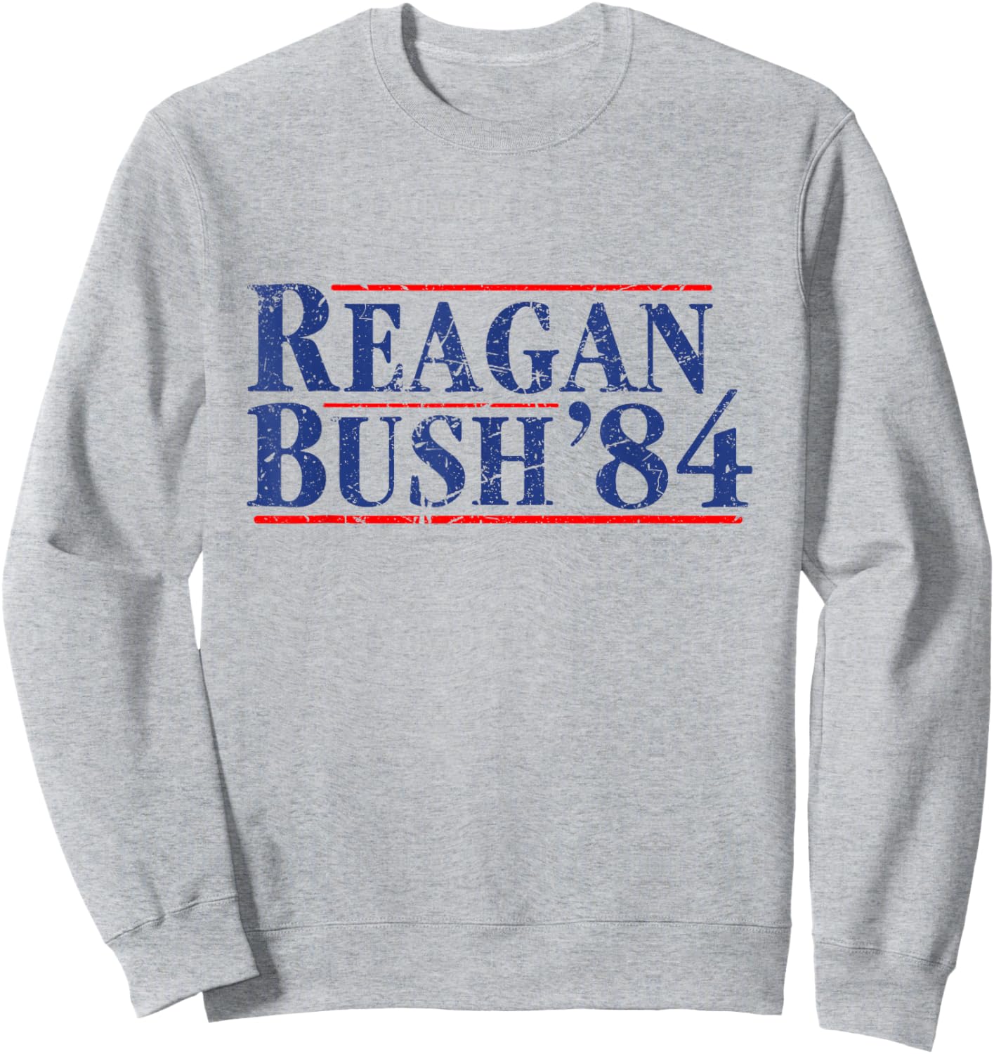 Reagan Bush 1984 Republican Vintage Conservative Retro 80's Sweatshirt - Sweatshirt | Ash