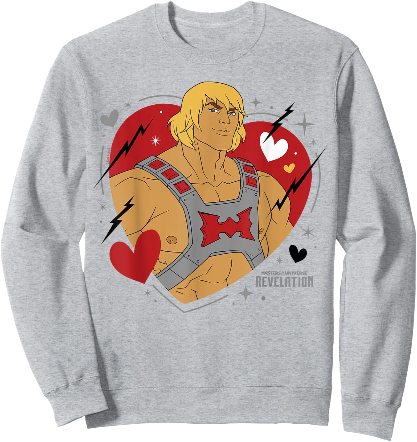 The Revelation of Masters of the Universe - He Man Heart , blue Sweatshirt - Sweatshirt | Ash