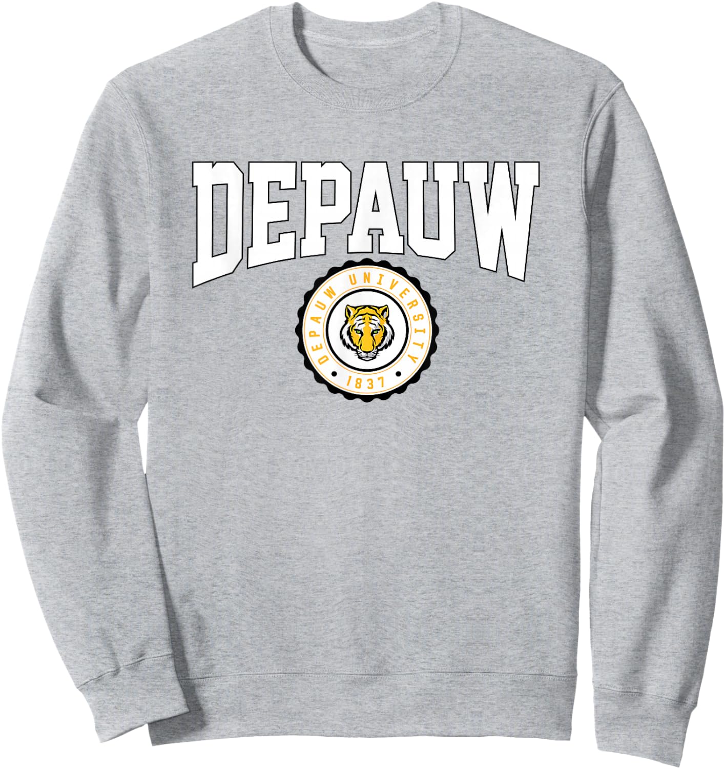 DePauw University Tigers Collegiate Seal Sweatshirt - Sweatshirt | Ash