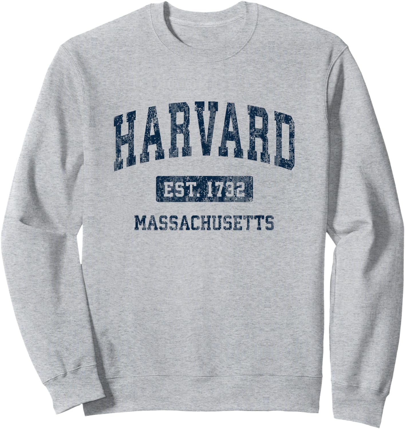 Harvard Massachusetts MA Sports Design Vintage , gray Sweatshirt - Sweatshirt | Ash