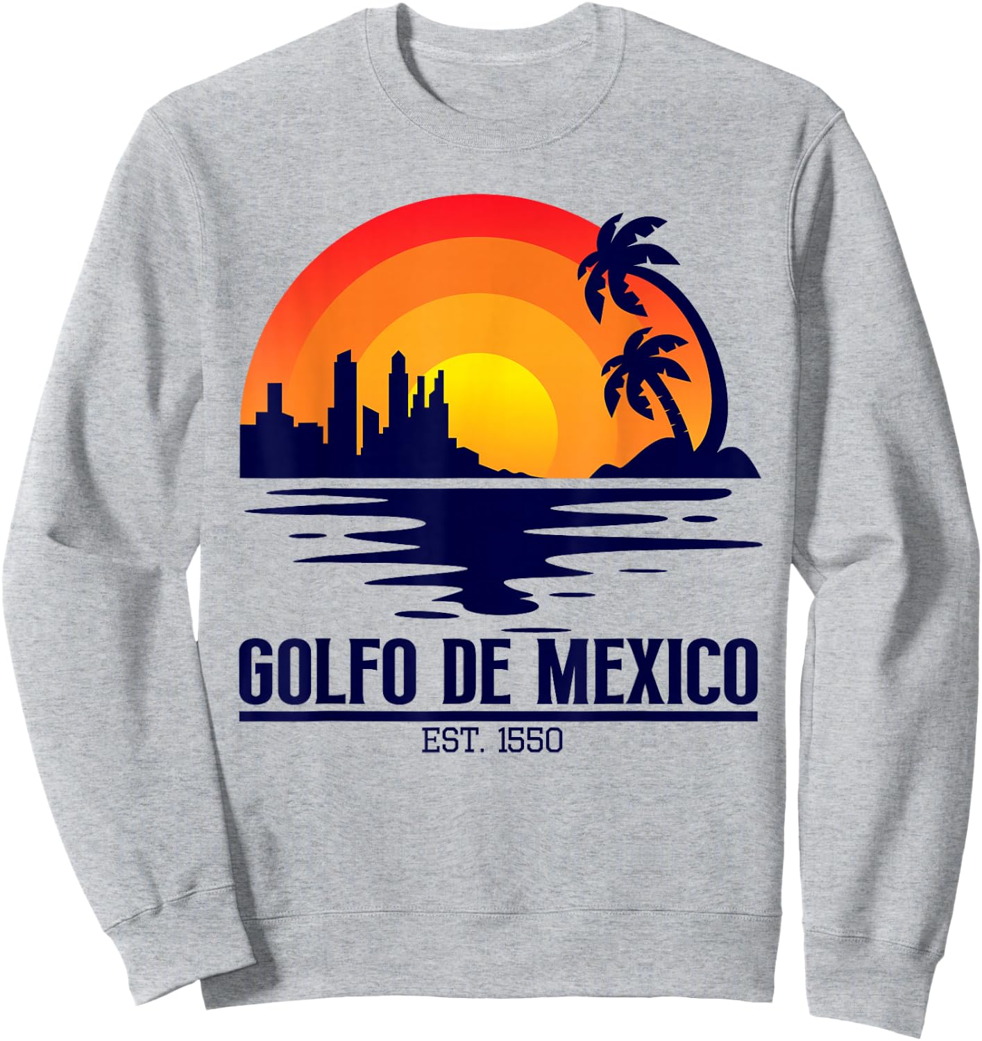 golfo de mexico gulf of mexico Men Sweatshirt - Sweatshirt | Ash