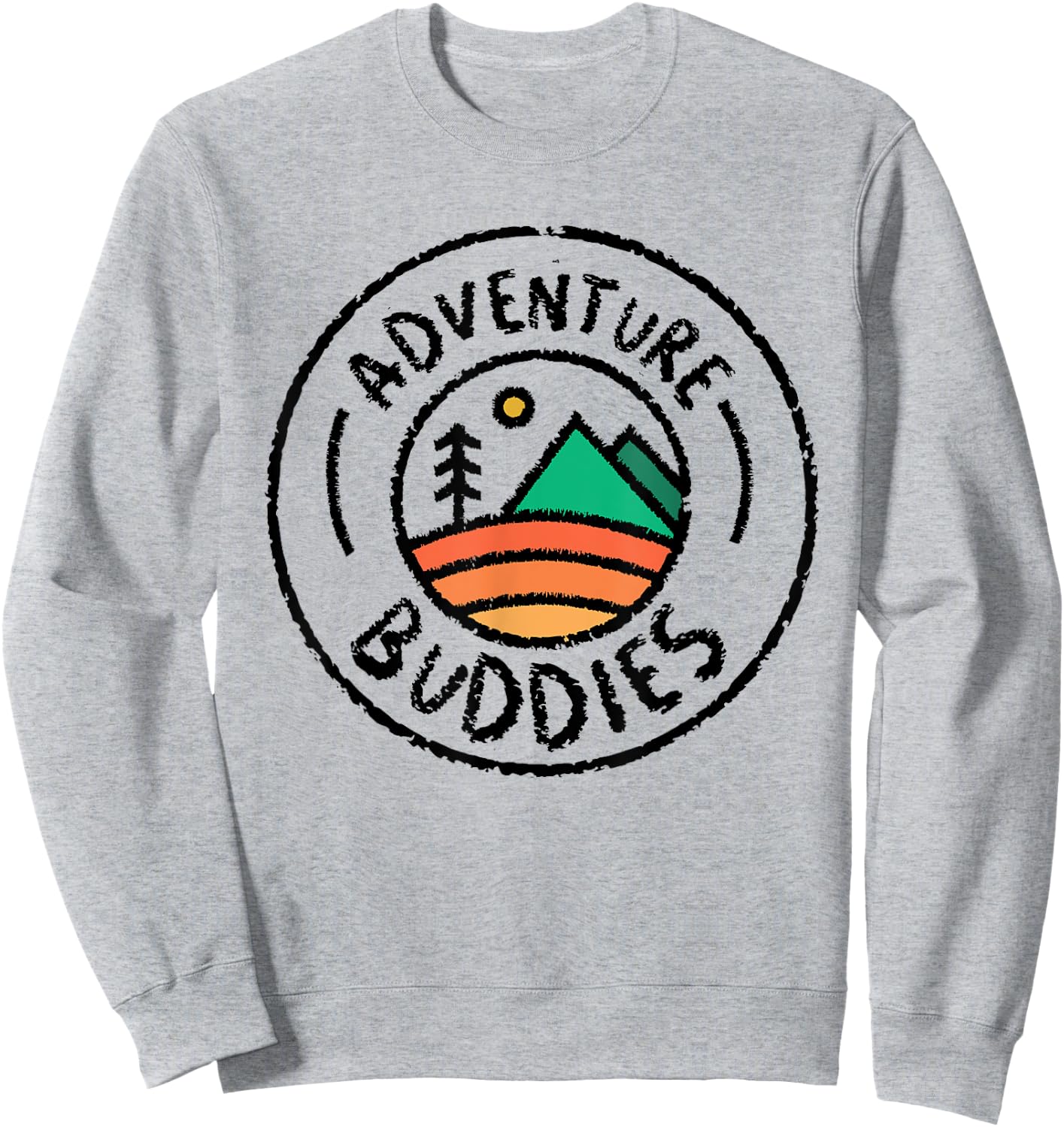 Camping Matching Shirts for Family Camper Adventure Buddies Sweatshirt - Sweatshirt | Ash