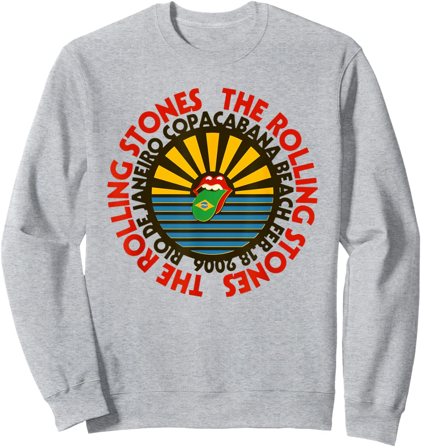 Offizielle Rolling Stones Copacabana Beach Sweatshirt - Sweatshirt | Ash