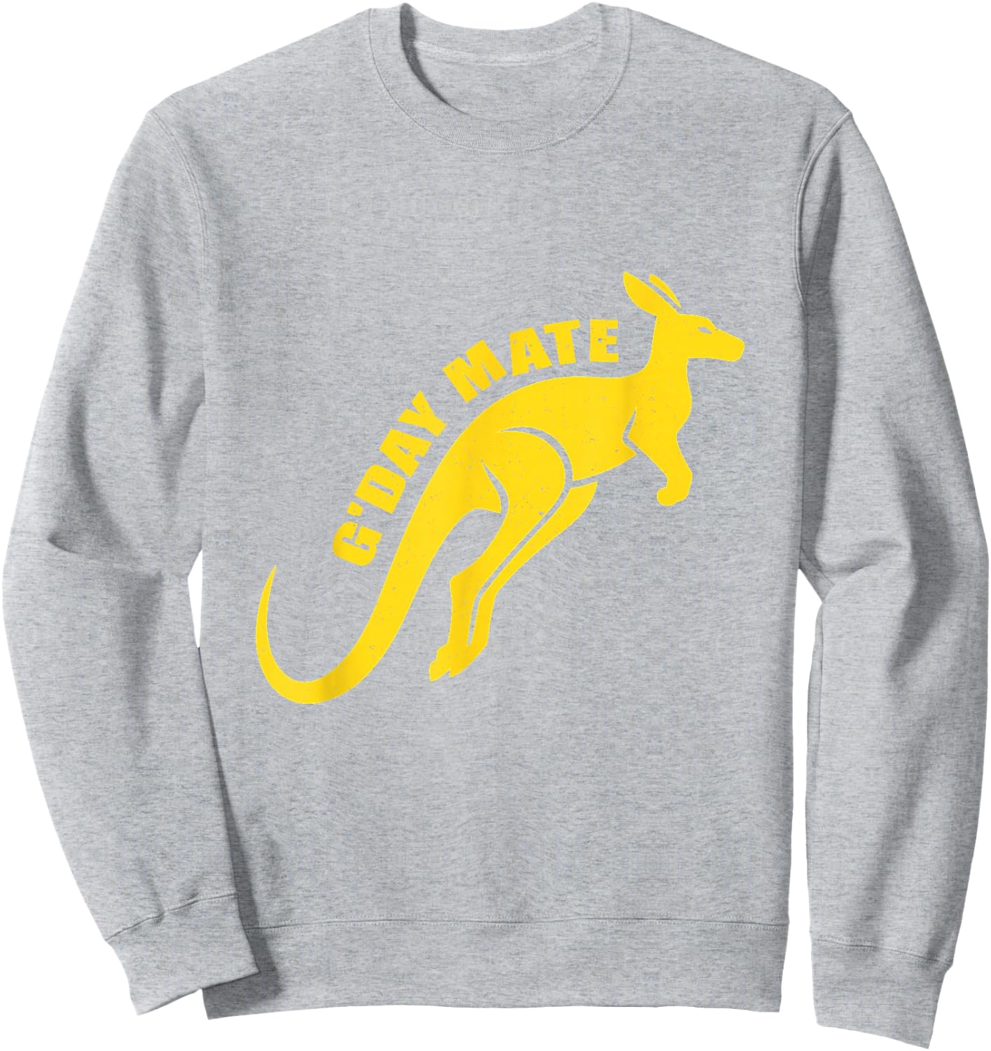 Vintage Kangaroo Australia Shirt, G'day Mate , Australia Day Sweatshirt - Sweatshirt | Ash