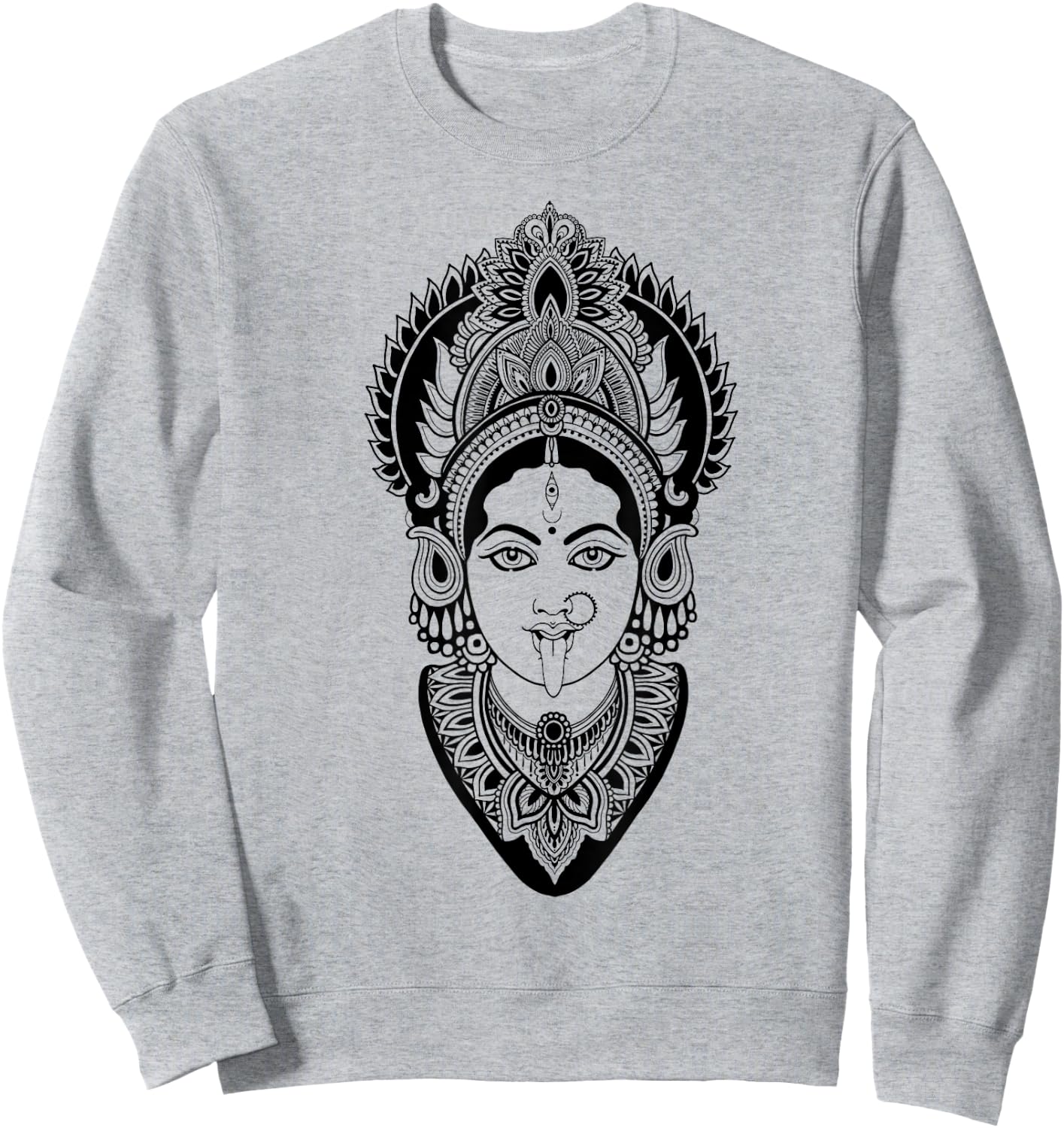 Kali Goddess deity Indian India Hindu yoga T shirt Sweatshirt - Sweatshirt | Ash
