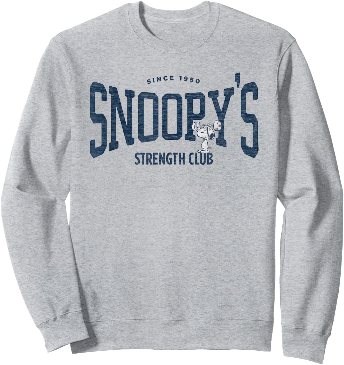 Peanuts Snoopy's Strength Club Sweatshirt - Sweatshirt | Ash