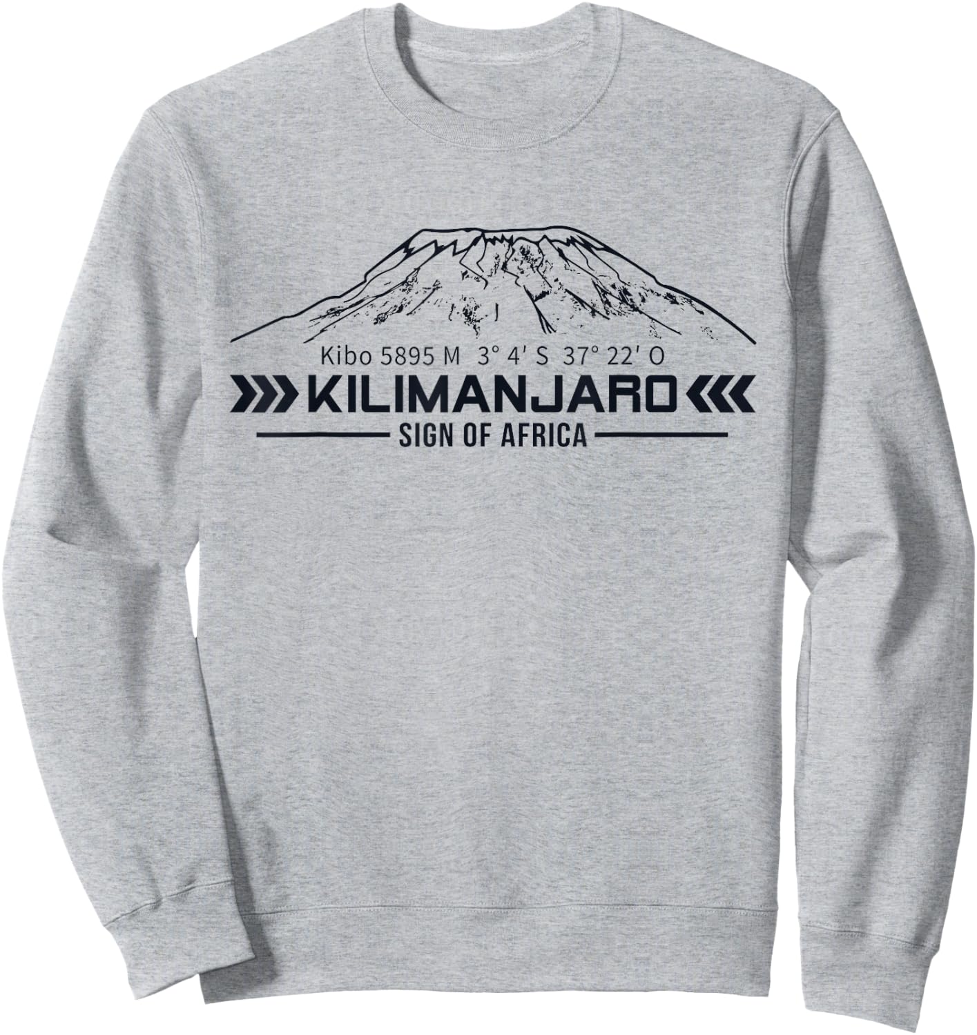Kilimanjaro Kilimanjaro Kibo Africa Mountaineering Adventure , gray Sweatshirt - Sweatshirt | Ash