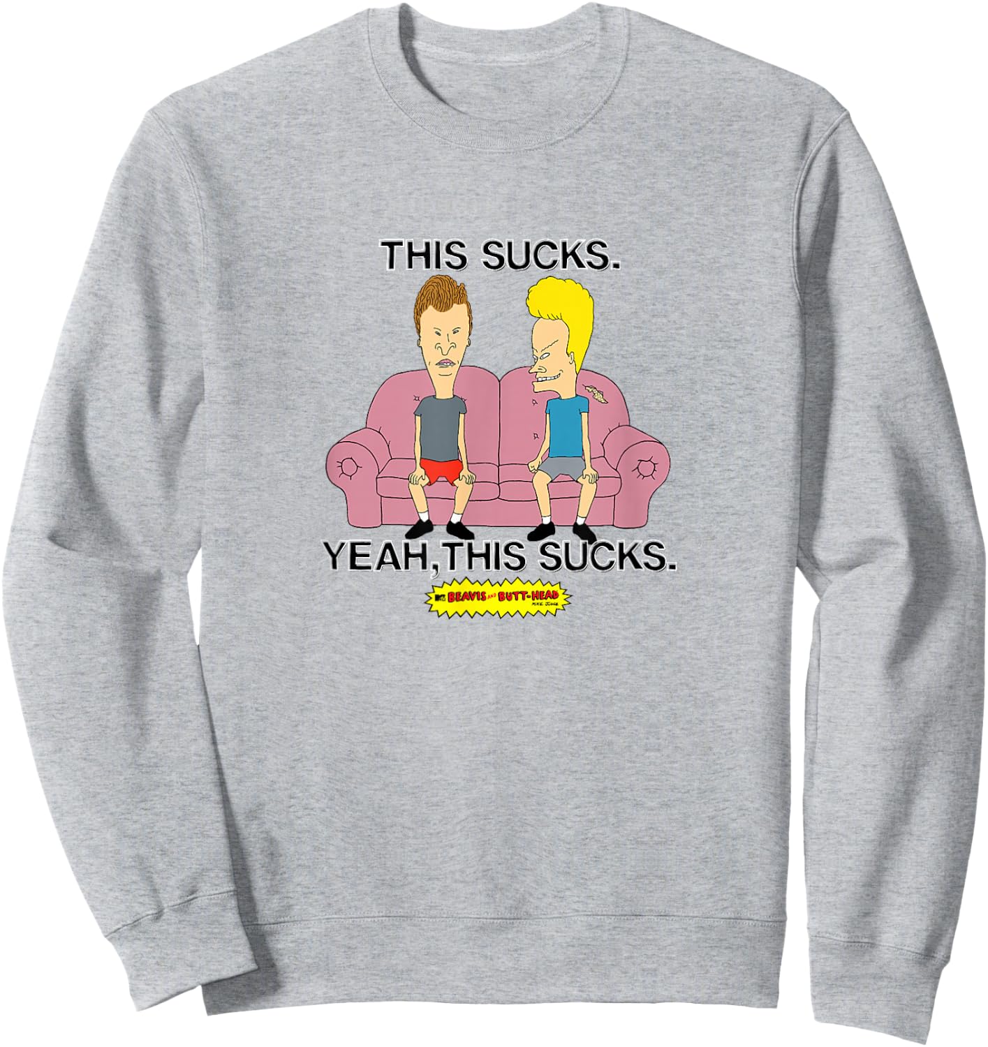 Beavis and Butthead - This Sucks Sweatshirt - Sweatshirt | Ash