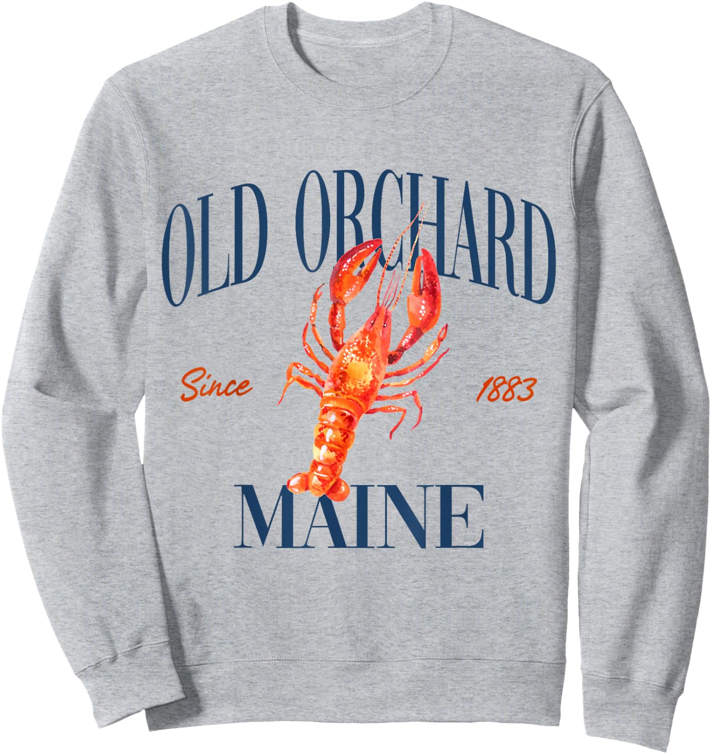 Old Orchard Maine Est. 1883 - Old Money, Retro, Classic Sweatshirt - Sweatshirt | Ash