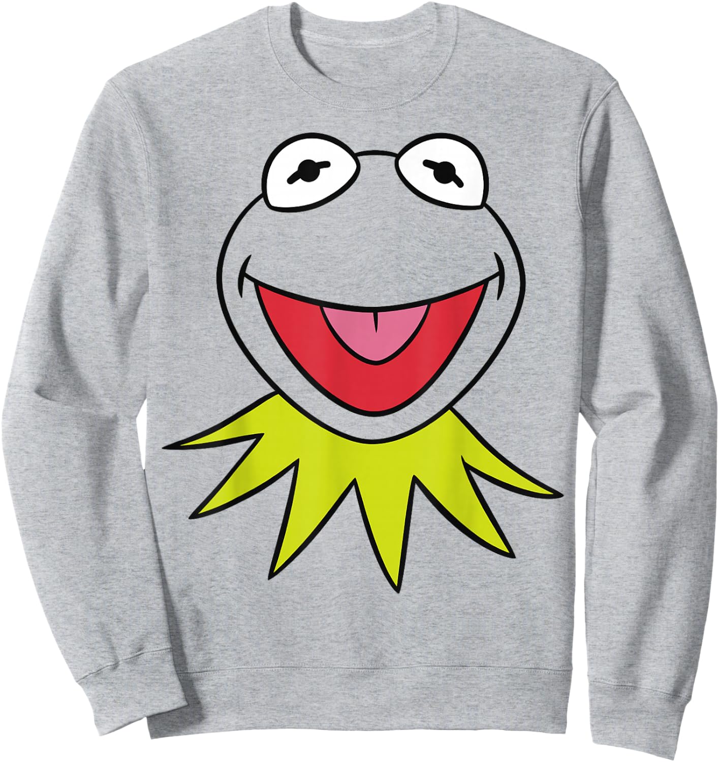 Disney The Muppets Kermit Big Face Vintage Portrait Sweatshirt - Sweatshirt | Ash