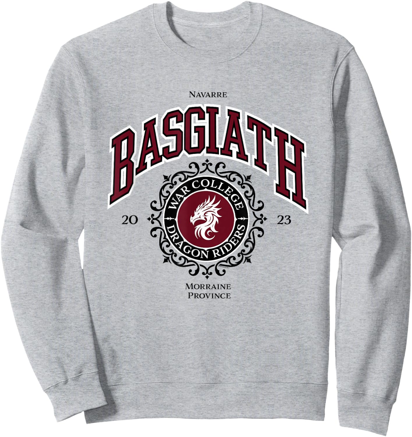 Fourth Wing The Empyrean Basgiath War College Dragon Riders Sweatshirt - Sweatshirt | Ash