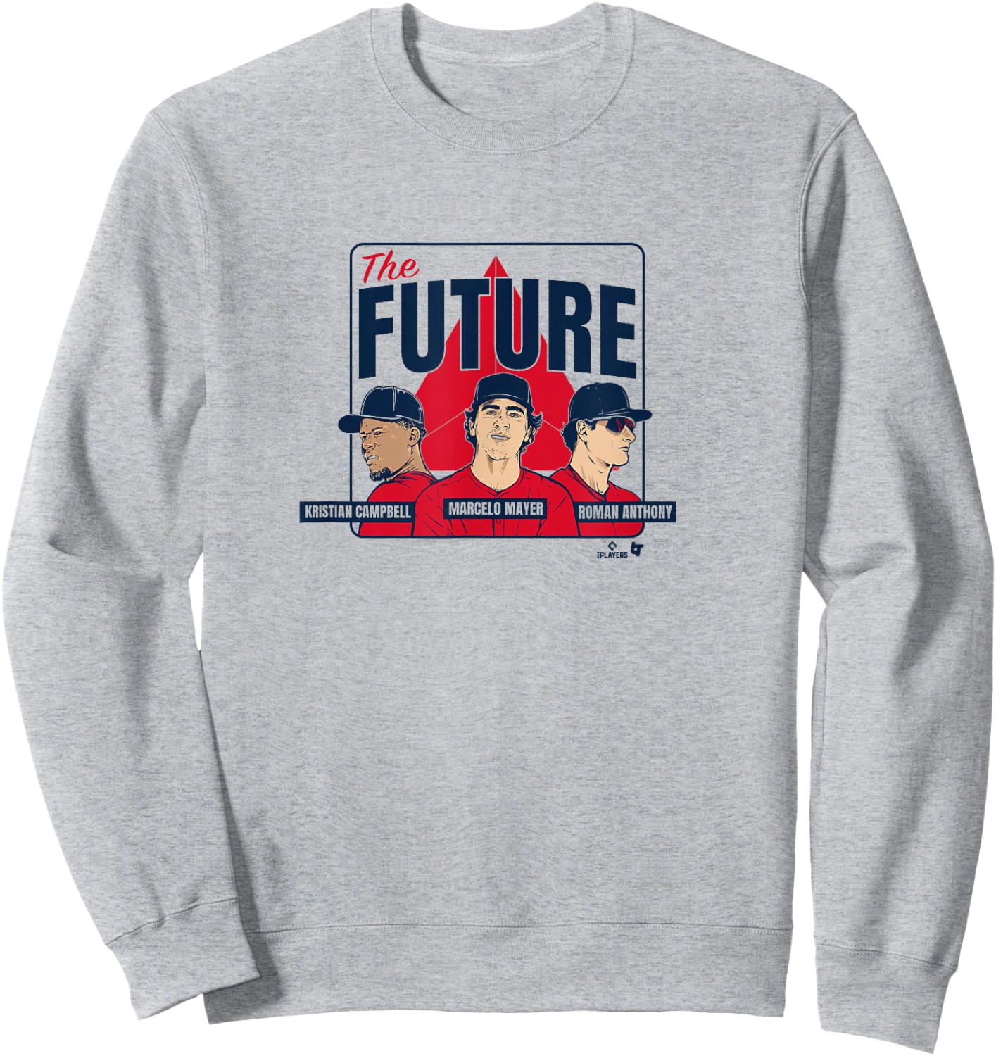 Roman Anthony, Kristian Campbell, & Marcelo Mayer - Boston Sweatshirt - Sweatshirt | Ash