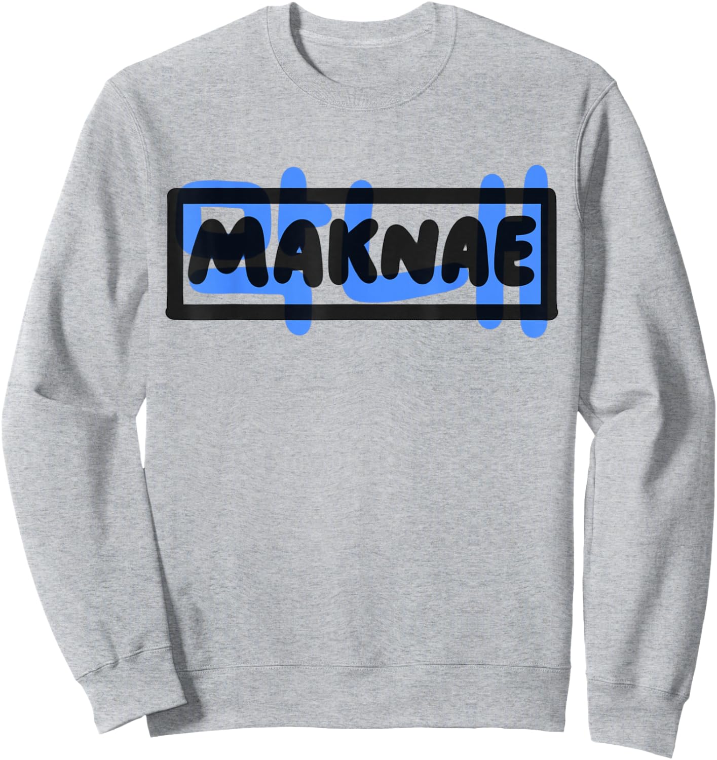 Maknae K-Pop Hangul Funny Cute South Korean Music Sweatshirt - Sweatshirt | Ash