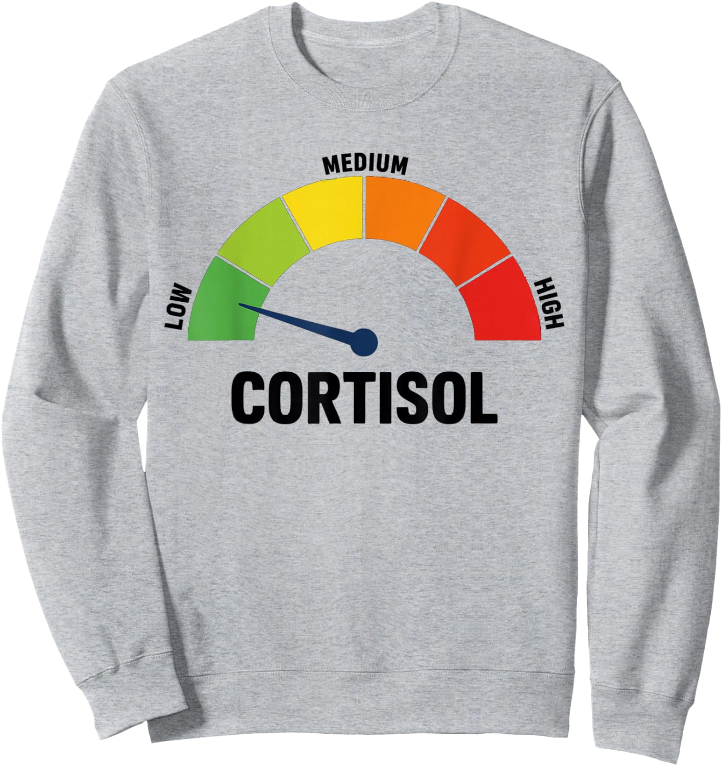 Niedriger Cortisolspiegel Meme Sweatshirt - Sweatshirt | Ash