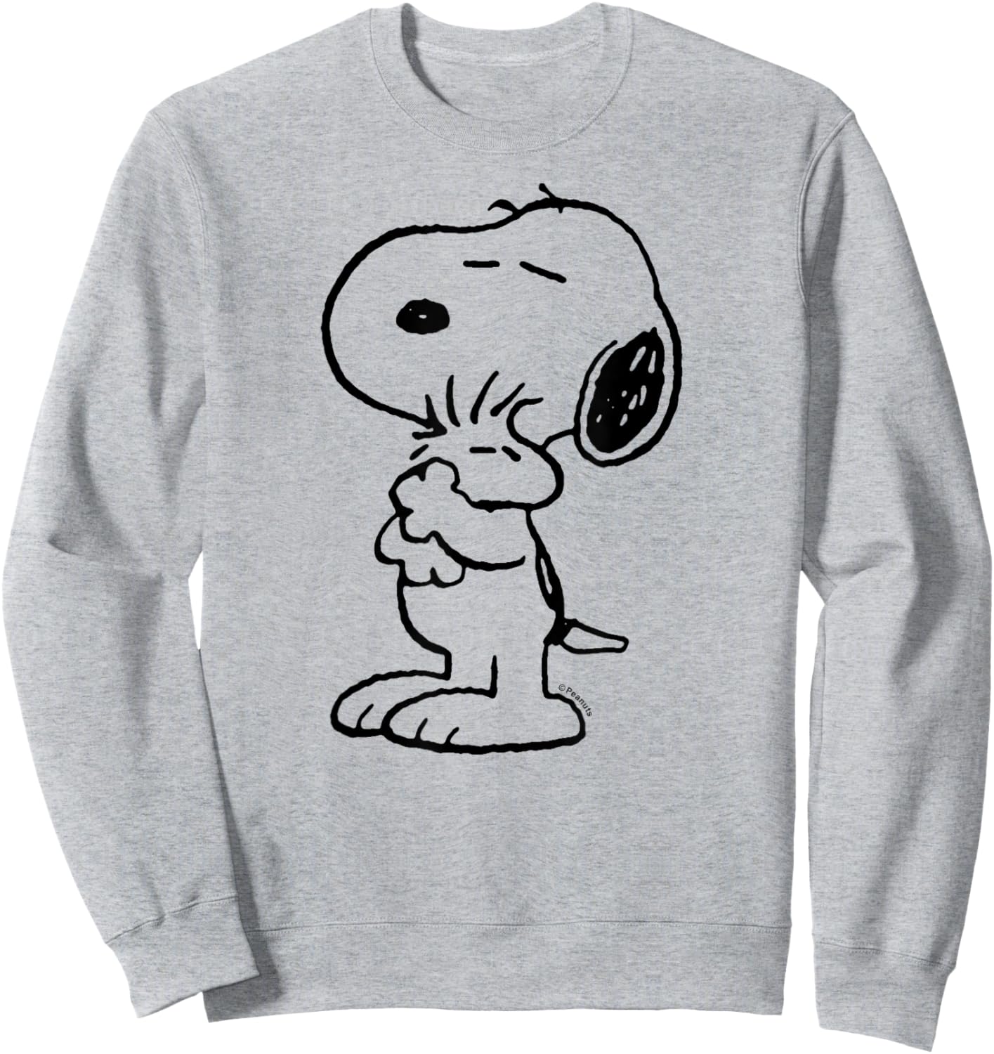 Peanuts Snoopy Loves Woodstock , blue Sweatshirt - Sweatshirt | Ash