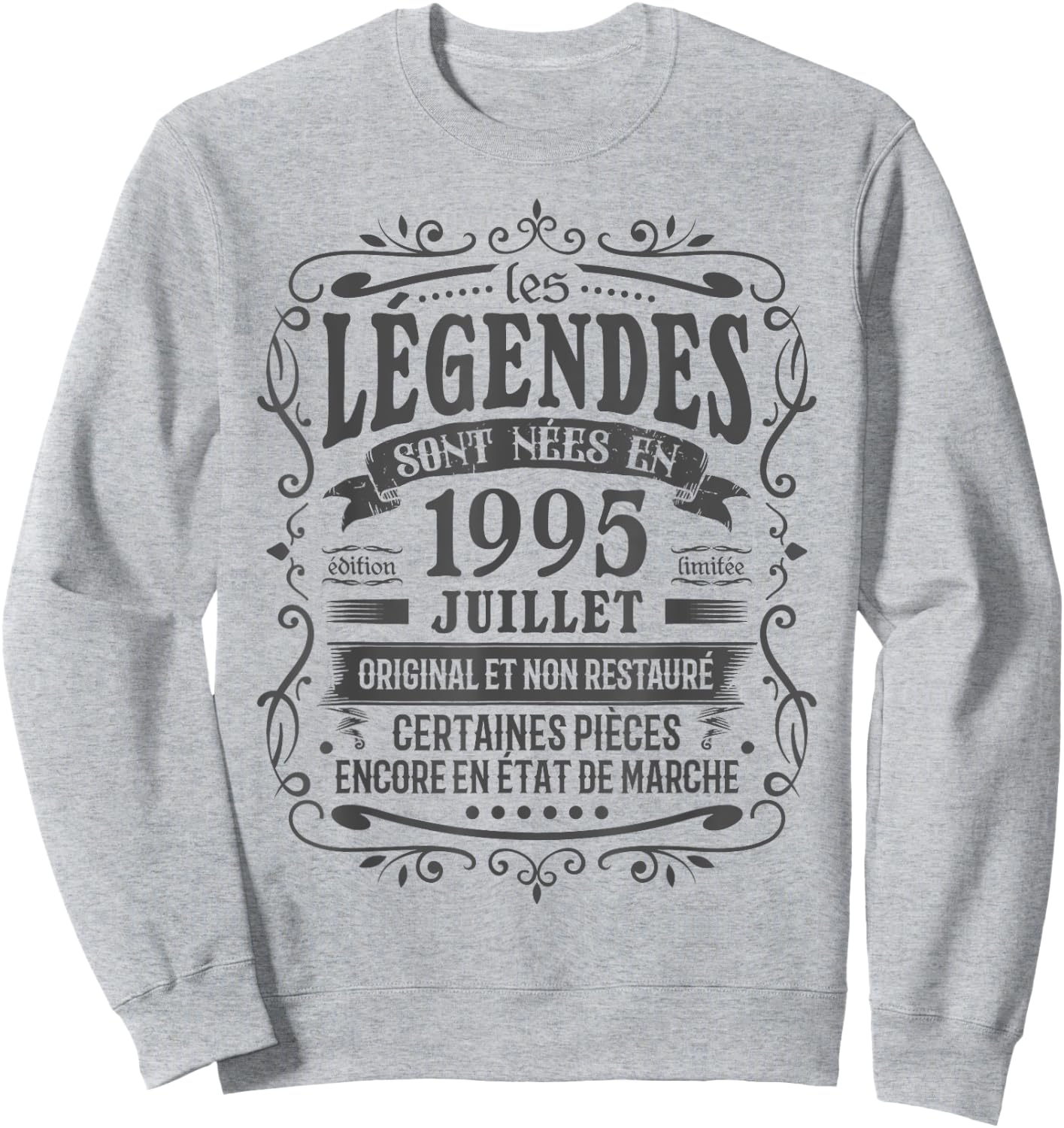 July 1995 Birthday 30 years Man Born In July 1995 Sweatshirt - Sweatshirt | Ash
