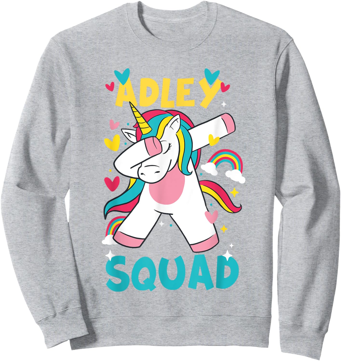 Adley Merch Unicorn Design Sweatshirt - Sweatshirt | Ash