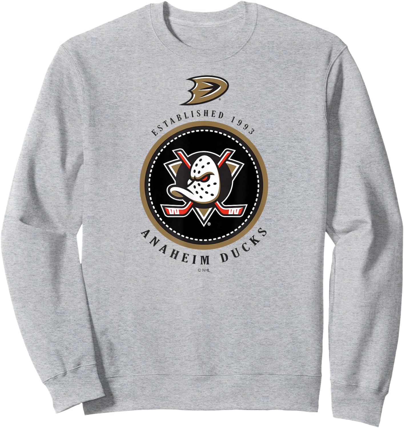 Anaheim Ducks Est 1993 Orange Officially Licensed Sweatshirt - Sweatshirt | Ash
