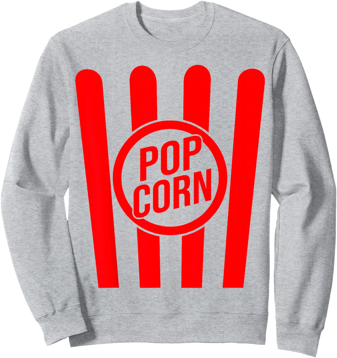 Retro Popcorn Costume for Carnival Fancy Dress , White Sweatshirt - Sweatshirt | Ash