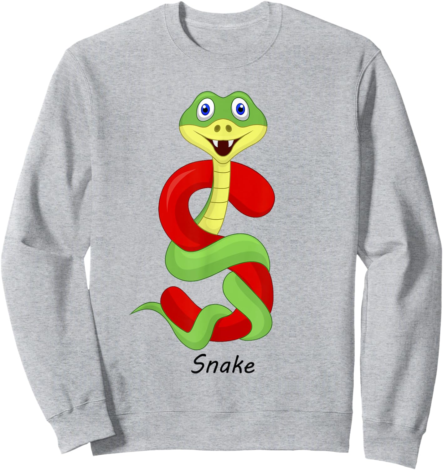 Children's Letters Motif S Like Snake Sweatshirt - Sweatshirt | Ash