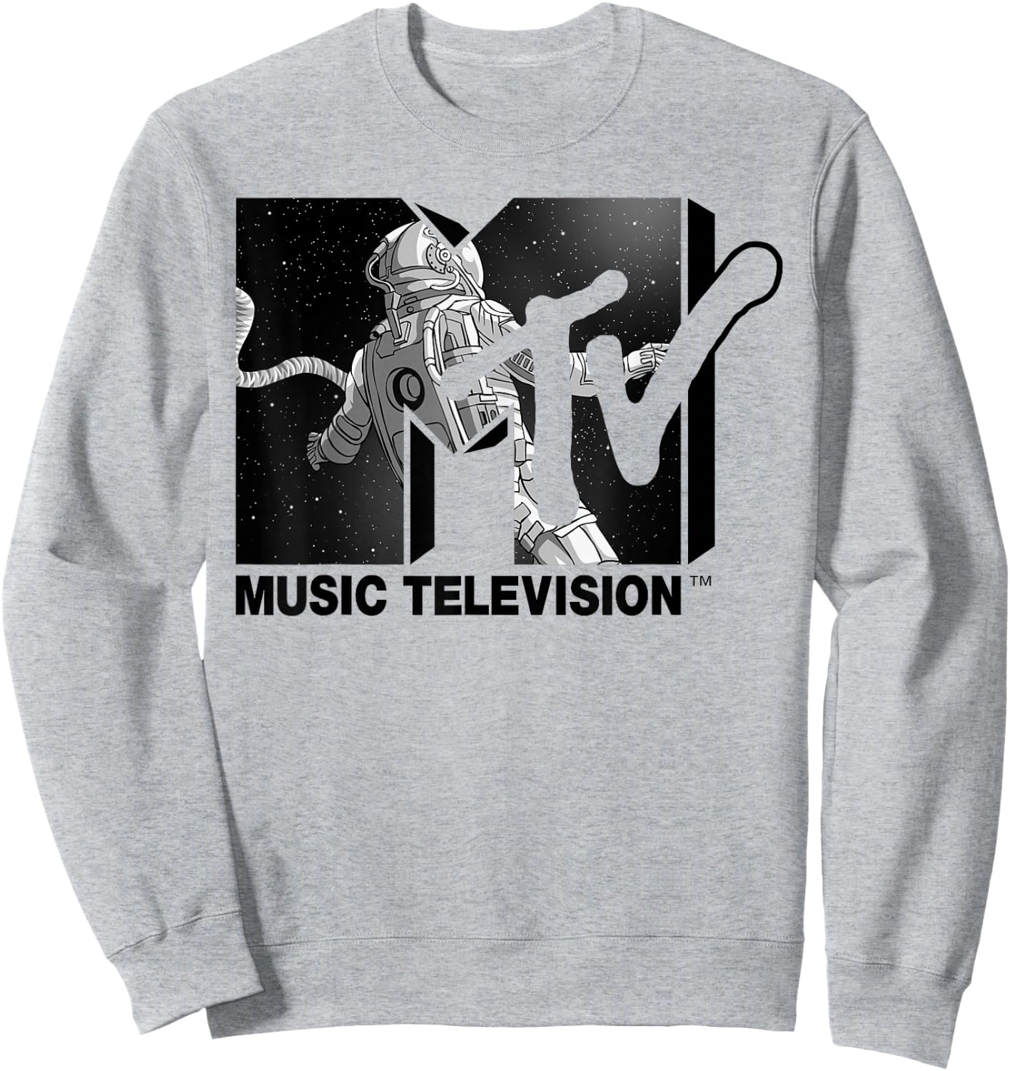 Mademark x MTV - MTV Astronaut Stratosphere Footage Sweatshirt - Sweatshirt | Ash