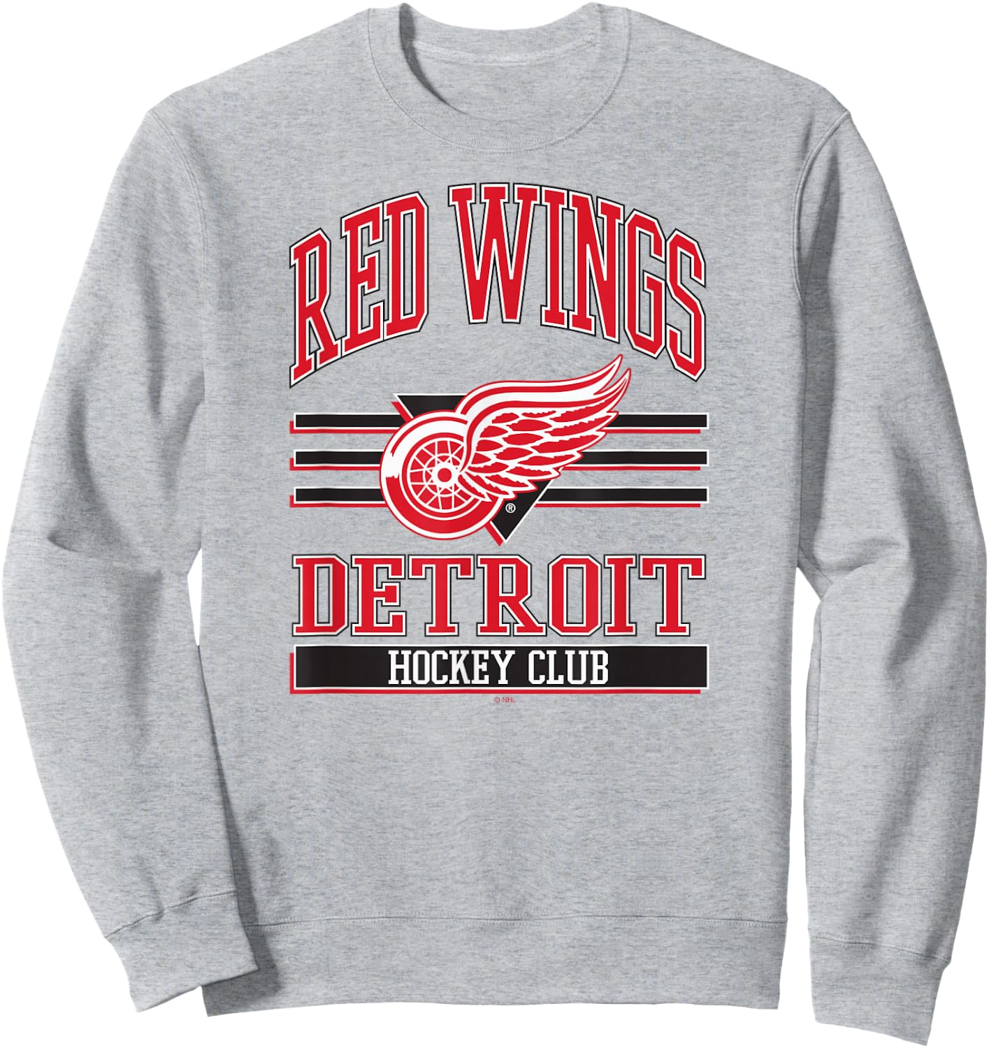 Detroit Red Wings Hockey Club Gray Officially Licensed Sweatshirt - Sweatshirt | Ash