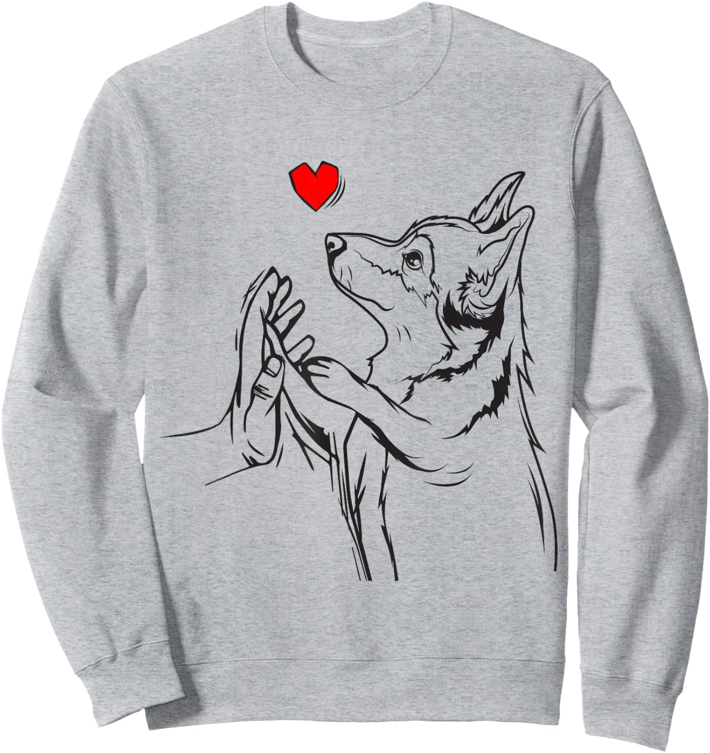 Corgi Love Cute Corgi Dog Girl Sweatshirt - Sweatshirt | Ash