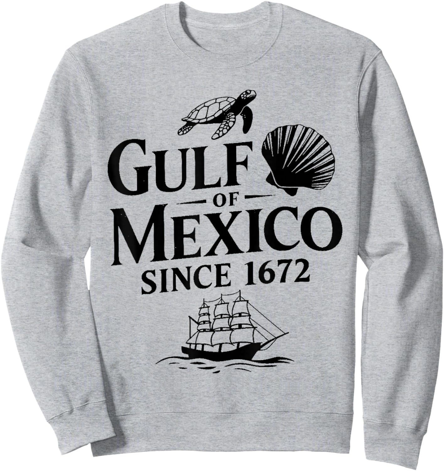Gulf of Mexico since 1672 - Retro Gulf Mexico Forever , white, S Sweatshirt - Sweatshirt | Ash