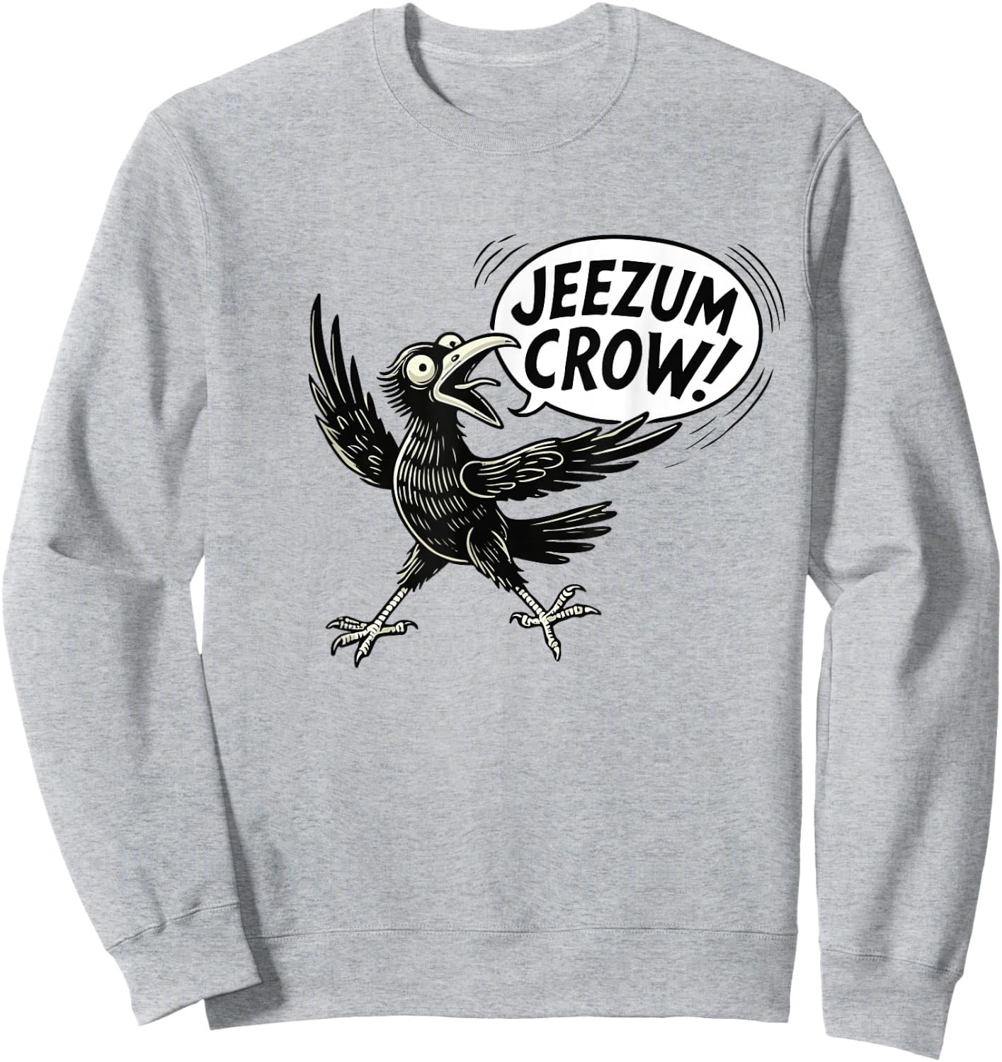 Jesus Crow, Vermont Sweatshirt - Sweatshirt | Ash