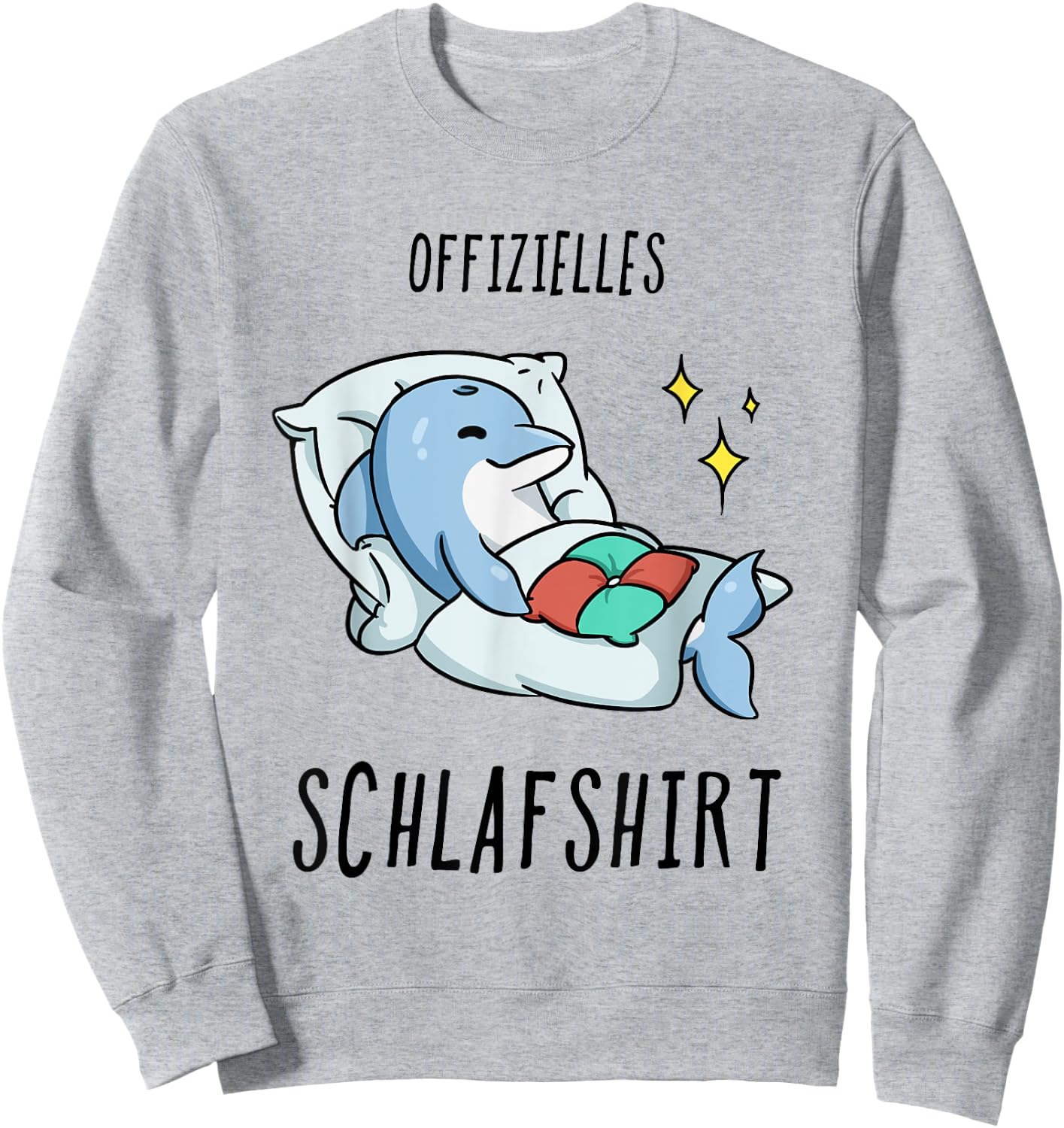 Delfin Pyjama Schlafanzug Sweatshirt - Sweatshirt | Ash