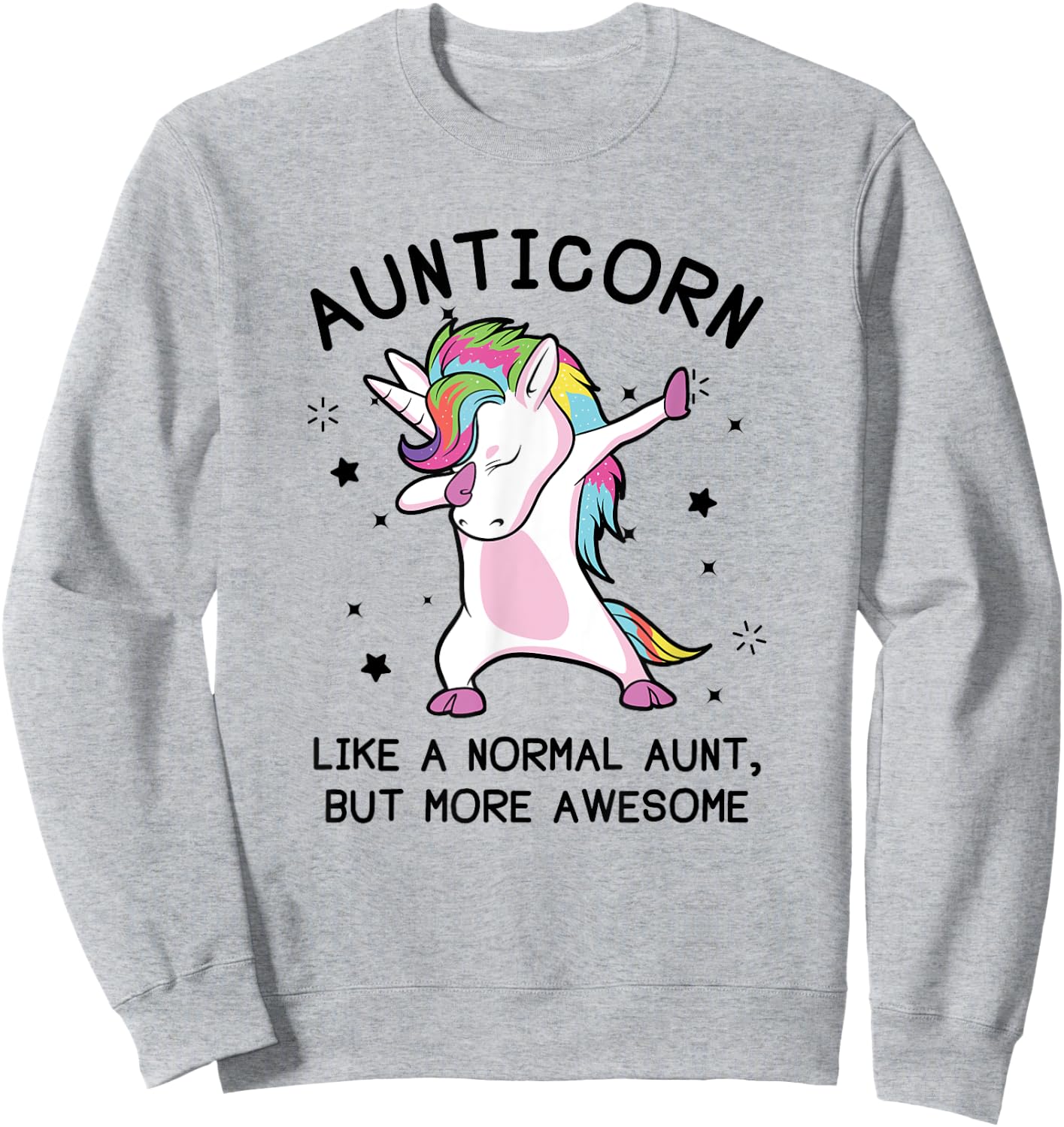 Aunt Unicorn Shirts, Aunticorn Awesome Unicorn Aunt Sweatshirt - Sweatshirt | Ash