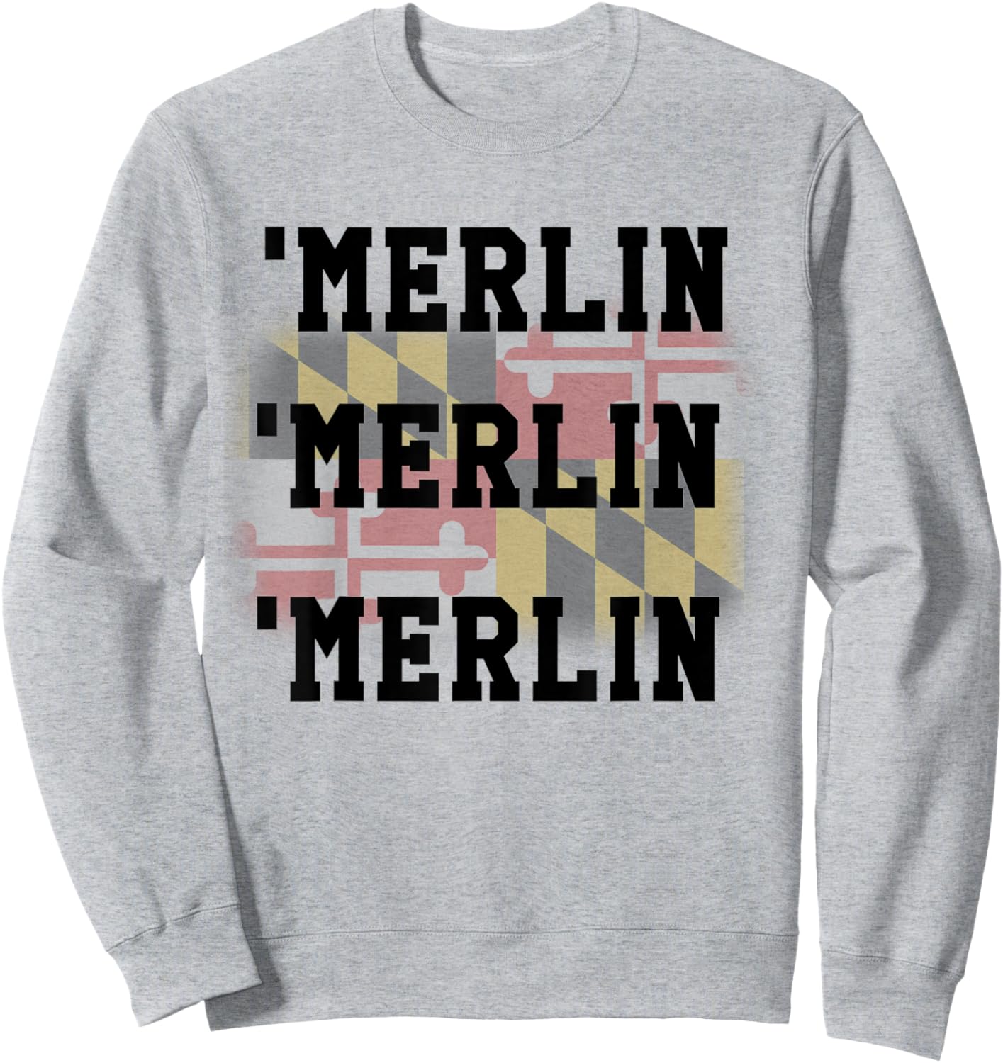 Maryland Pride Flag Merlin Shirt Sweatshirt - Sweatshirt | Ash