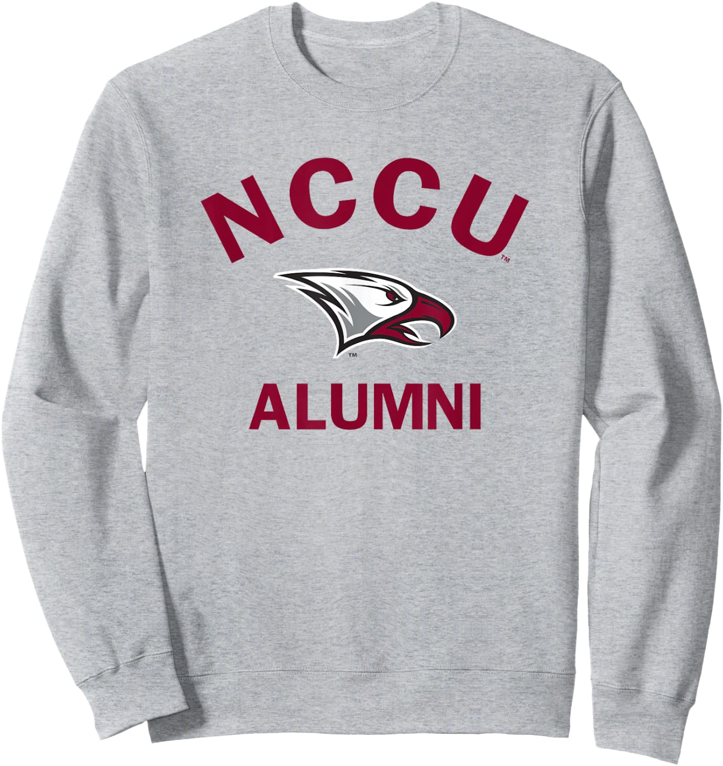 North Carolina Central NCCU Eagle Arched Alumni Sweatshirt - Sweatshirt | Ash