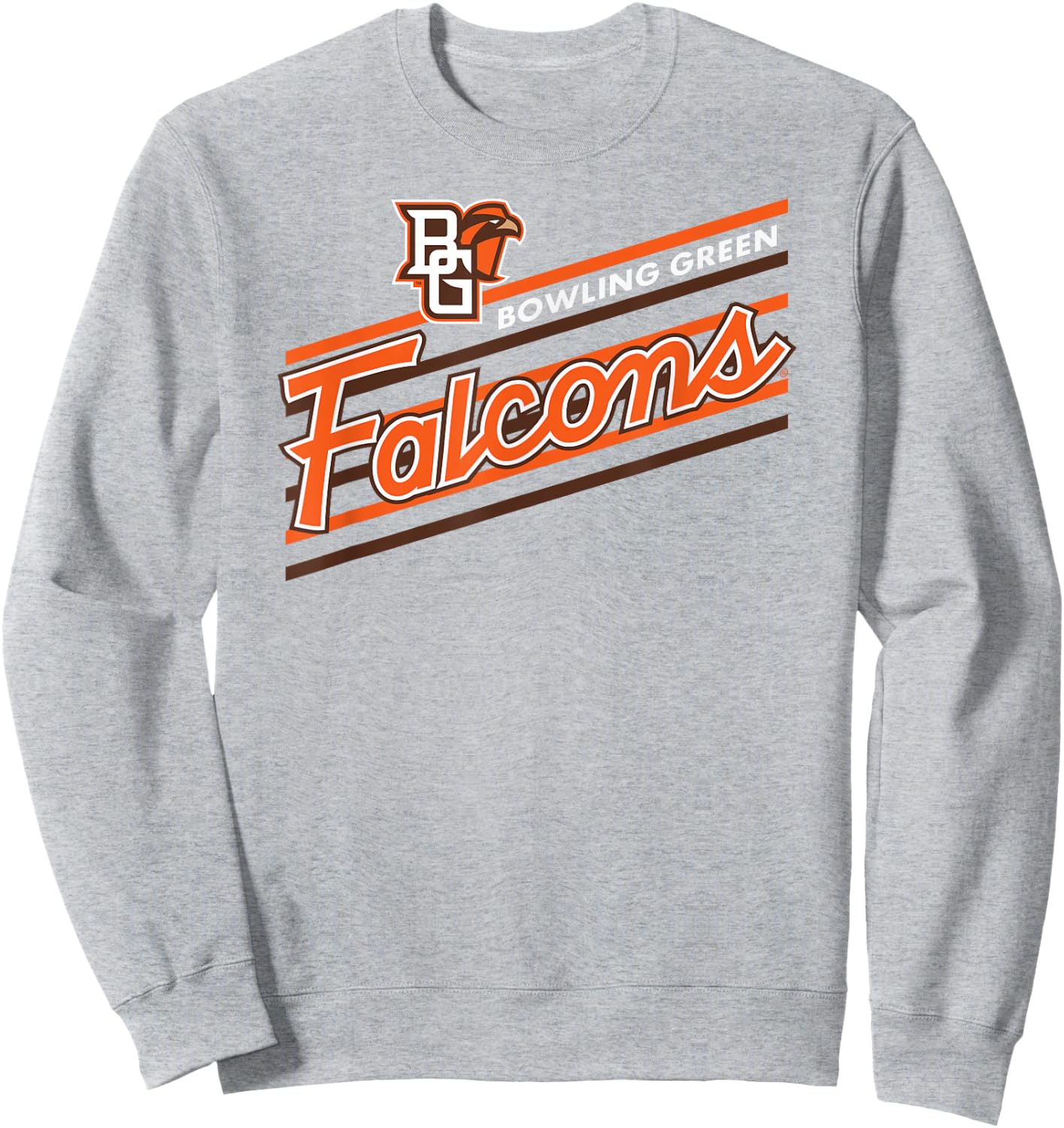 Bowling Green Falcons Retro Performer Gray Sweatshirt - Sweatshirt | Ash