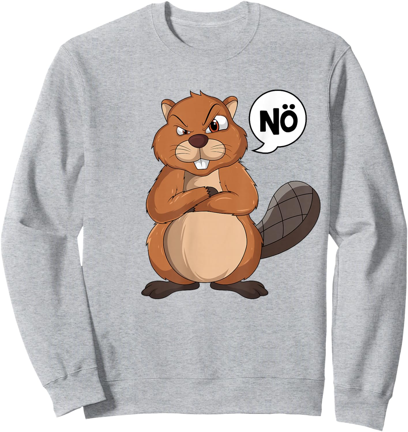 Biber Nö Kinder Jungen Mädchen Sweatshirt - Sweatshirt | Ash