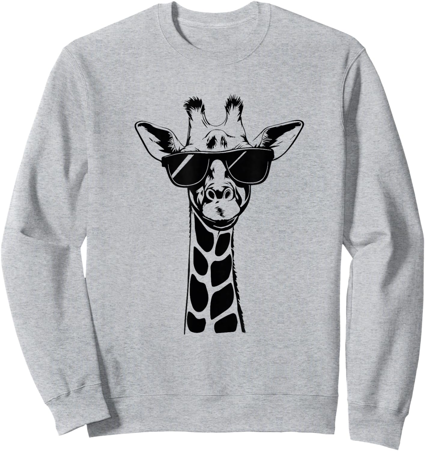 Sunglasses Giraffe Sweatshirt - Sweatshirt | Ash