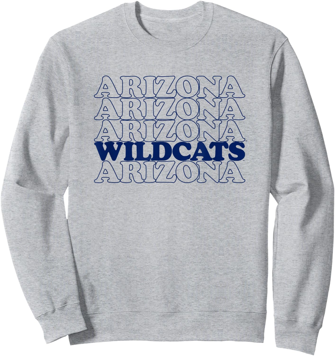 University of Arizona Wildcats Stacked Spirit Sweatshirt - Sweatshirt | Ash