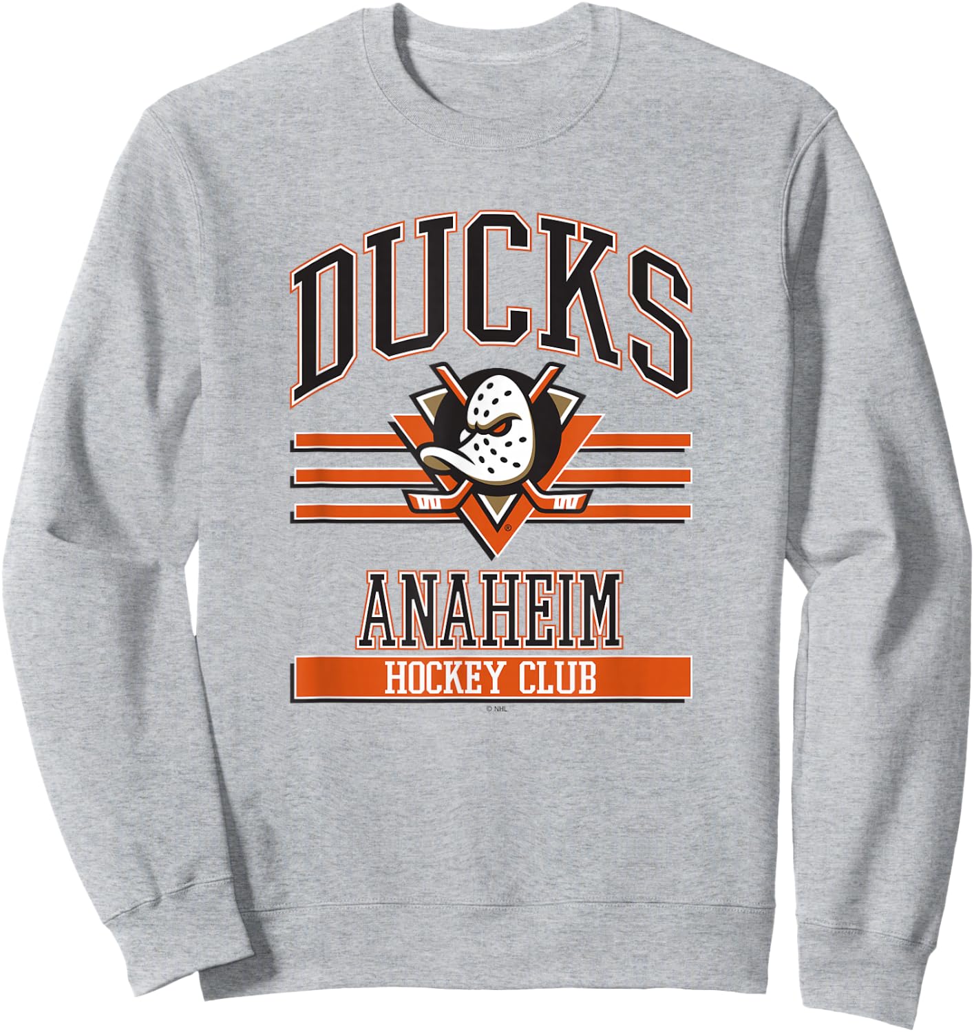 Anaheim Ducks Hockey Club Gray Officially Licensed Sweatshirt - Sweatshirt | Ash