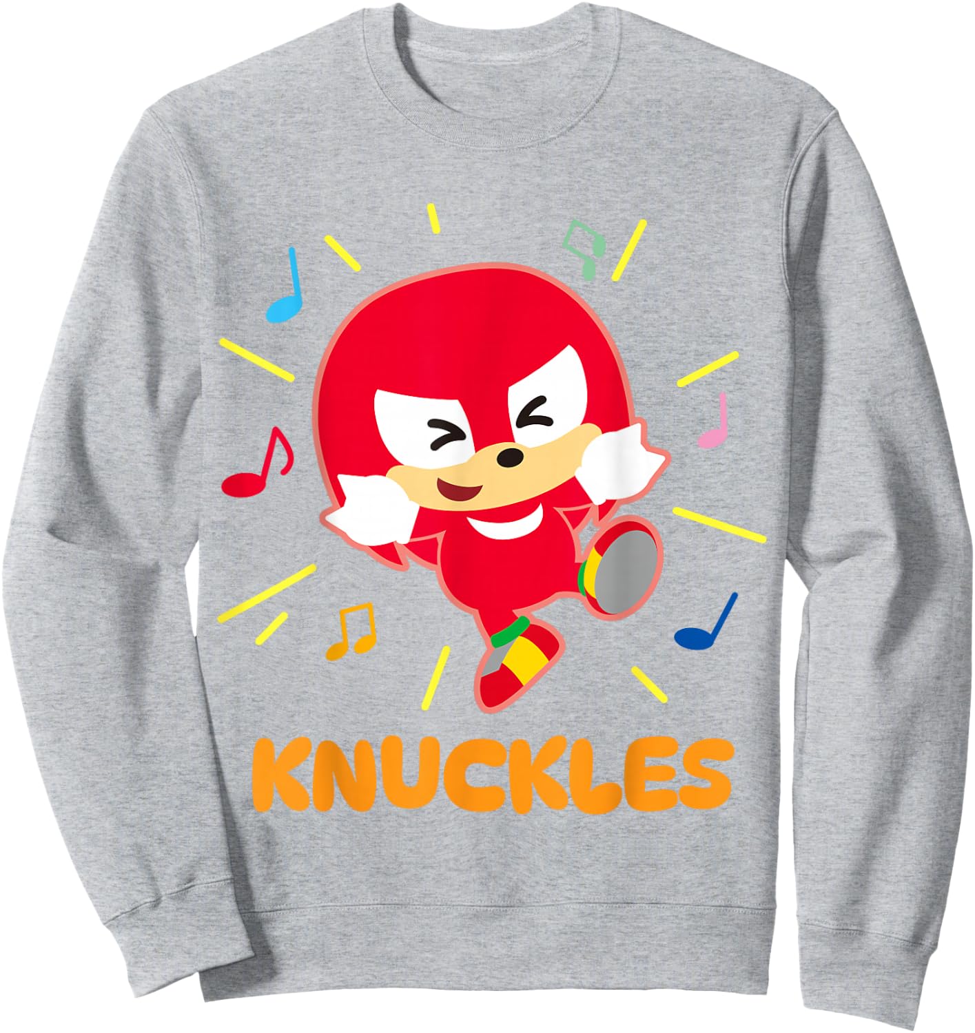 Sonic & Friends Knuckles Built Different Sweatshirt - Sweatshirt | Ash