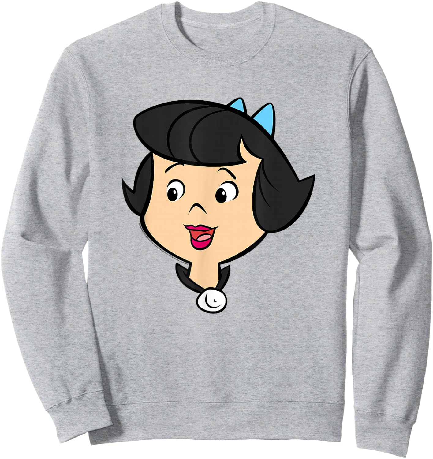 The Flintstones Betty Rubble Big Face Sweatshirt - Sweatshirt | Ash