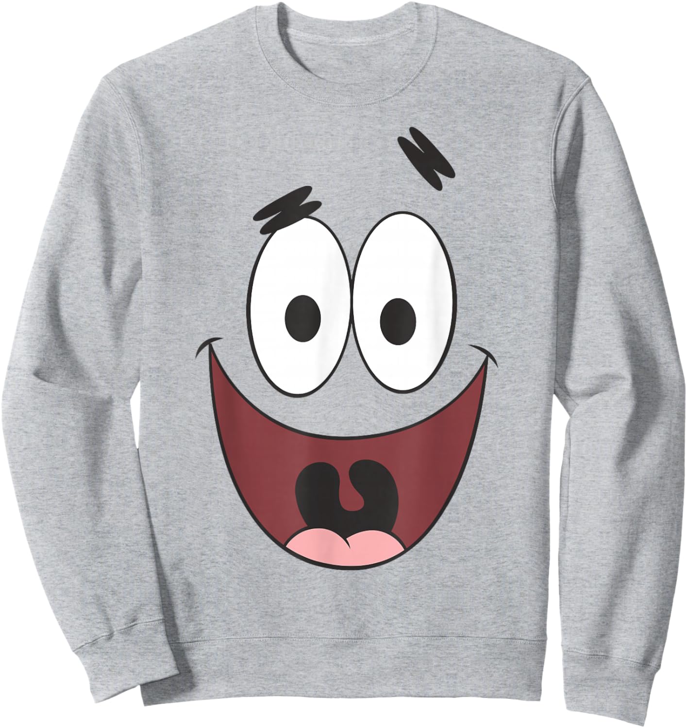 SpongeBob SquarePants Halloween Big Patrick Face Costume , pink Sweatshirt - Sweatshirt | Ash